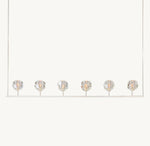 Boule De Cristal Clear Glass Linear Chandelier 60"