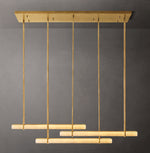 Audubon Alabaster Triple Bar Linear Chandelier