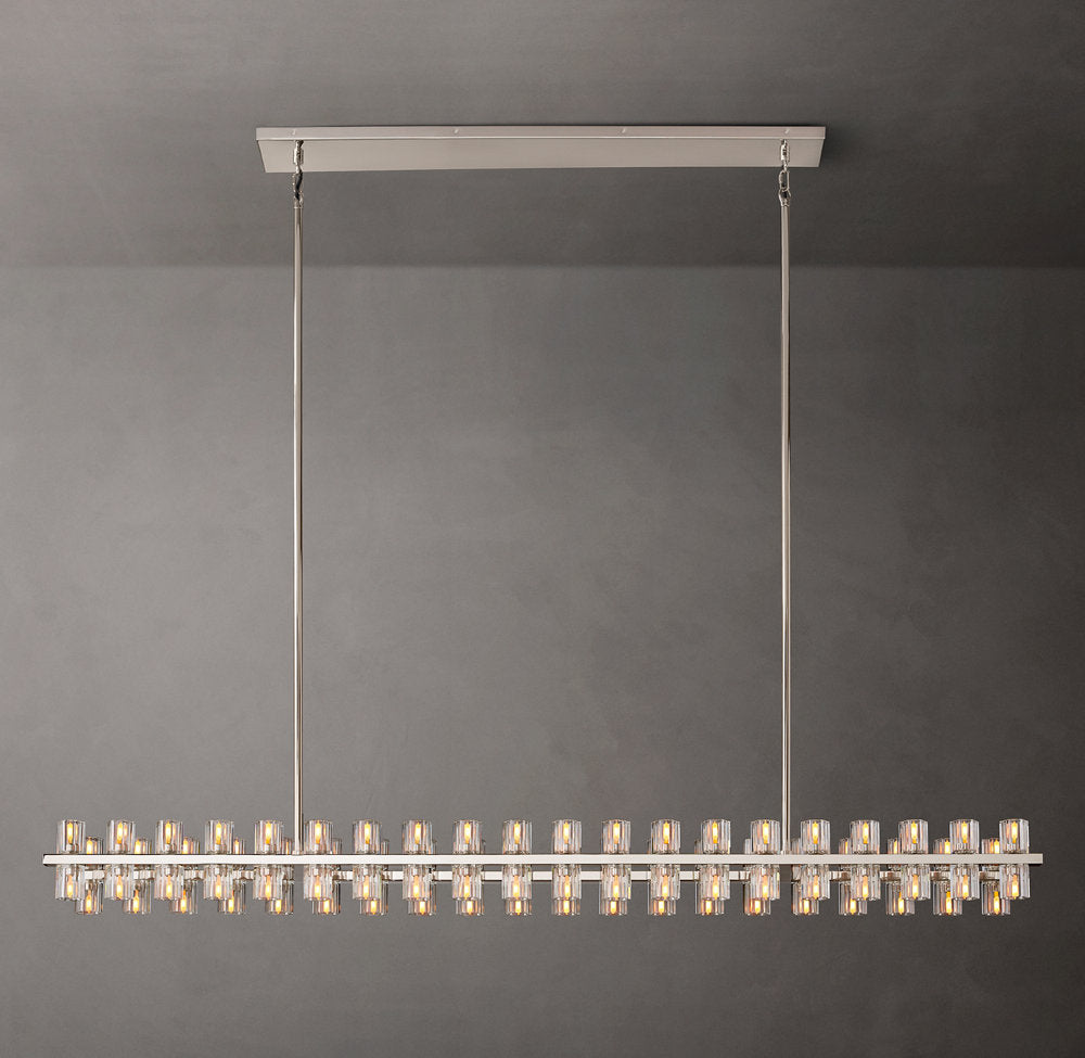 Arcachon LED Rectangular Chandelier 72"