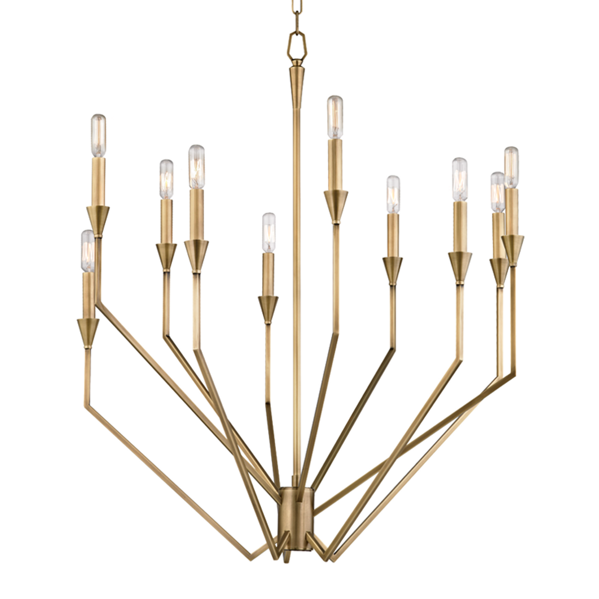 Flora Chandelier, 5-Light, Vintage Platinum, Opal Glass, 22.2"W (103045-SKT-82-GG0303 3WHWZG)