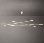 Rousseau 8-Light Mobile Etched Rod Chandelier