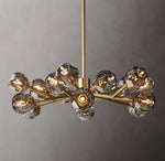 Boule De Cristal Smoke Glass Round Chandelier 36"