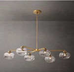 Cabrette Clear Glass Mobile Linear Chandelier