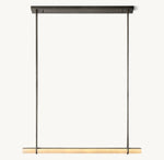 Audubon Alabaster Single Bar Linear Chandelier 60"