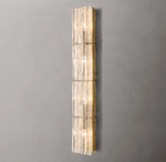 Lattice Clear Glass Grand Sconce