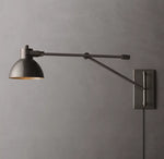 Machinist Swing-Arm Task Sconce