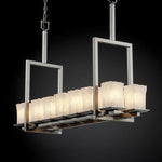 Brushed Nickel Short Bridge Chandelier