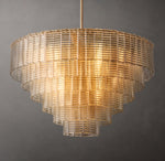 Sirene Clear Glass Round Chandelier 41"