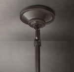 Machinist Milk Glass Cloche Pendant