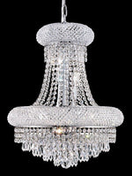 8 Light crystal chandelier chrome plated