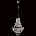 Five-Light Antique Bronze Finish with Clear-Crystals Chandelier