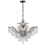 Bronze 27-Inch Six Light Swarovski Elements Chandelier