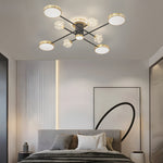 Starry Flowers Three Step Dimming Modern Ceiling Lights Fixture Hanging Lamp