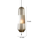 Creative Art Glass Shade Hardware Nordic Pendant Lights Fixture Hanging Lamp