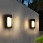 Creative Waterproof LED Black Modern Outdoor Wall Lamp Exterior Lights