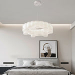 Ring Honeycombs Three Step Dimming LED White Ins Nordic Chandelier Light