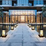 Landscape Pattern LED Waterproof Modern Solar Path Lights Deck Post Lights