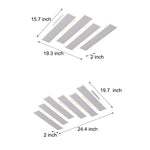 4/6-Lights White Metal Line Dimmable LED Ceiling Light