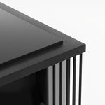 Waterproof LED Mountain Scenery Black Modern Solar Post Caps Lights