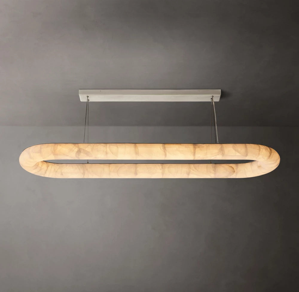 Rivage Lisse Oval Chandelier 74"