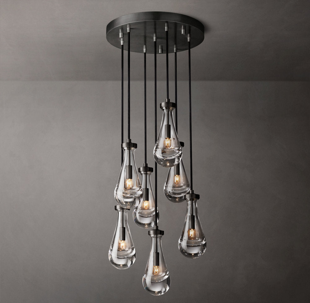 Rain Round Chandelier 18"