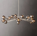 Boule De Cristal Smoke Glass Round Chandelier 48"