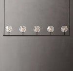 Boule De Cristal Clear Glass Linear Chandelier 48"