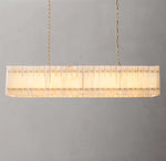 San Marco Alabaster Linear Chandelier 54"