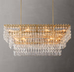 Marignan Tiered Rectangular Chandelier 60"