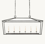 19th C. English Openwork Rectangular Chandelier 54"