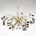 Leeya 8-Light Agate and Brass Chandelier Ceiling Fixture