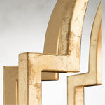 Leaha Eight-Light 37.5 Inch Gold Leaf Chandelier Ceiling Fixture