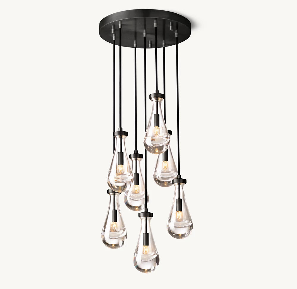 Rain Round Chandelier 18"