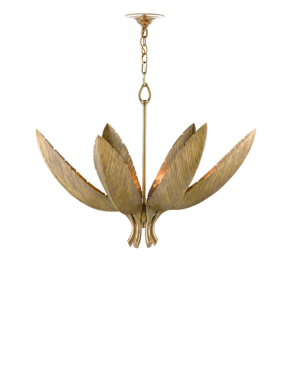 Bird of Paradise Brass Chandelier