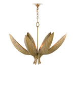 Bird of Paradise Brass Chandelier