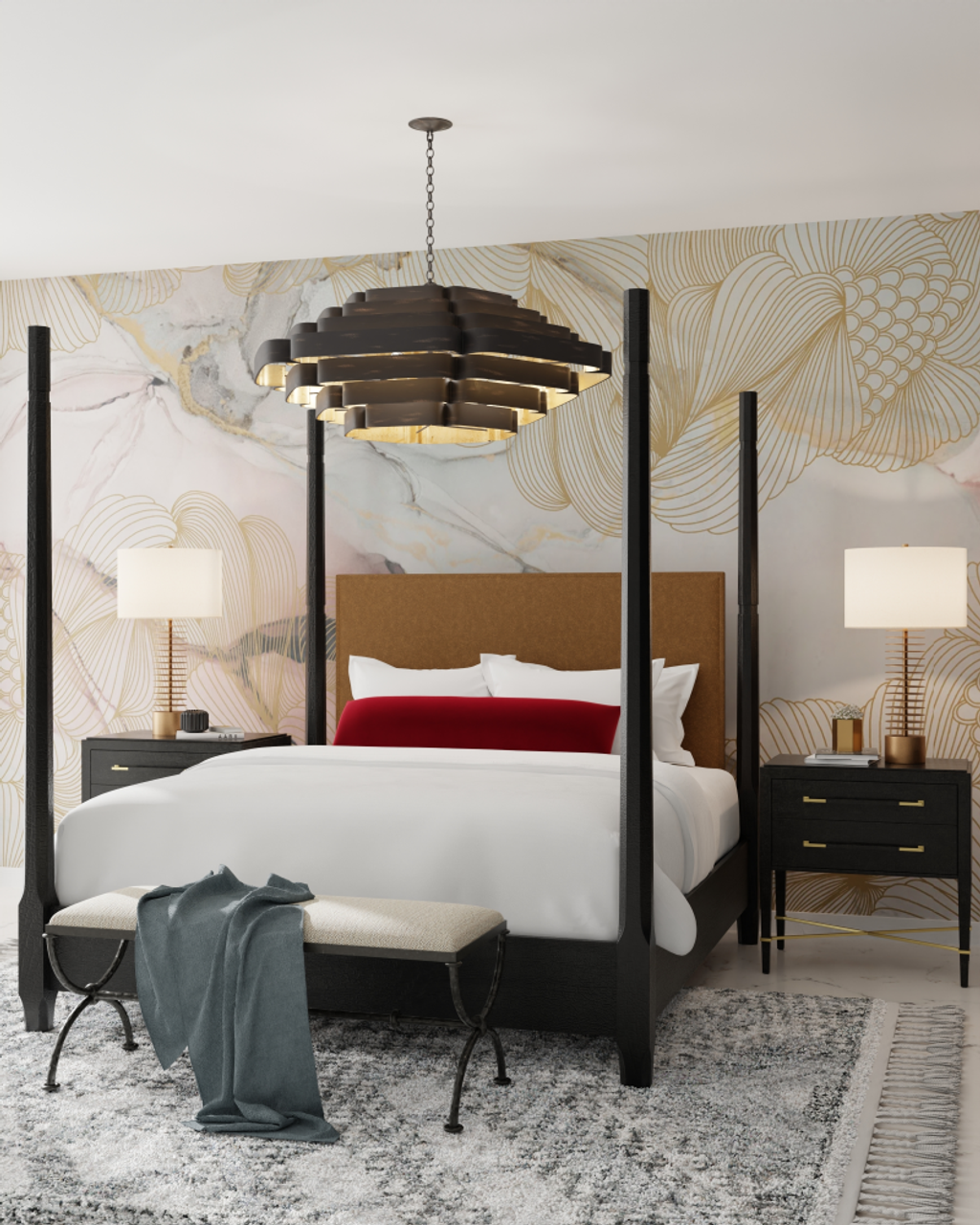 Bailey Black Chandelier