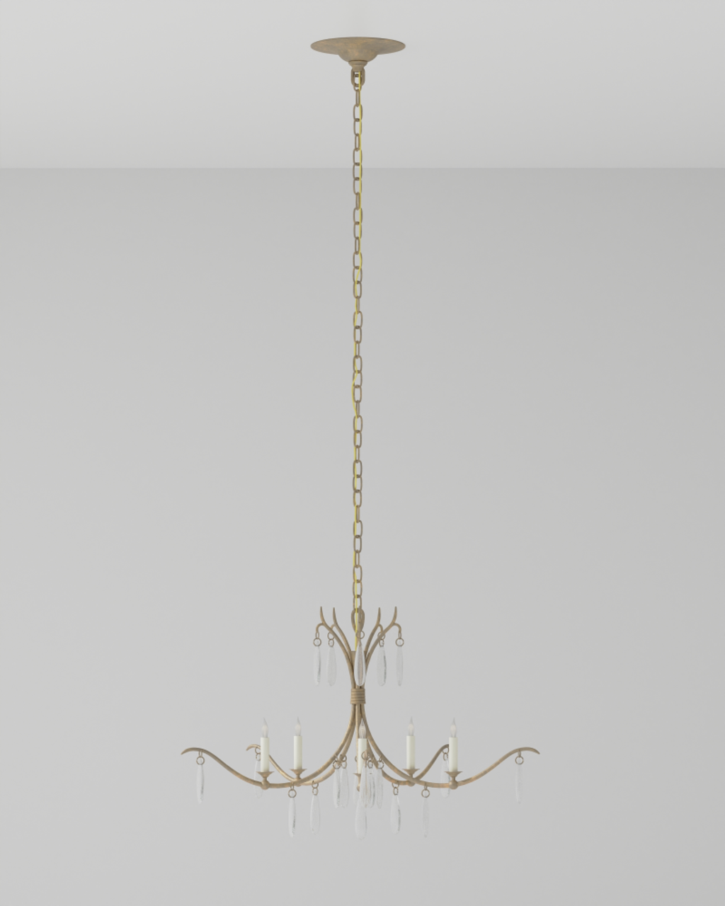 Marshallia Small Gold Chandelier