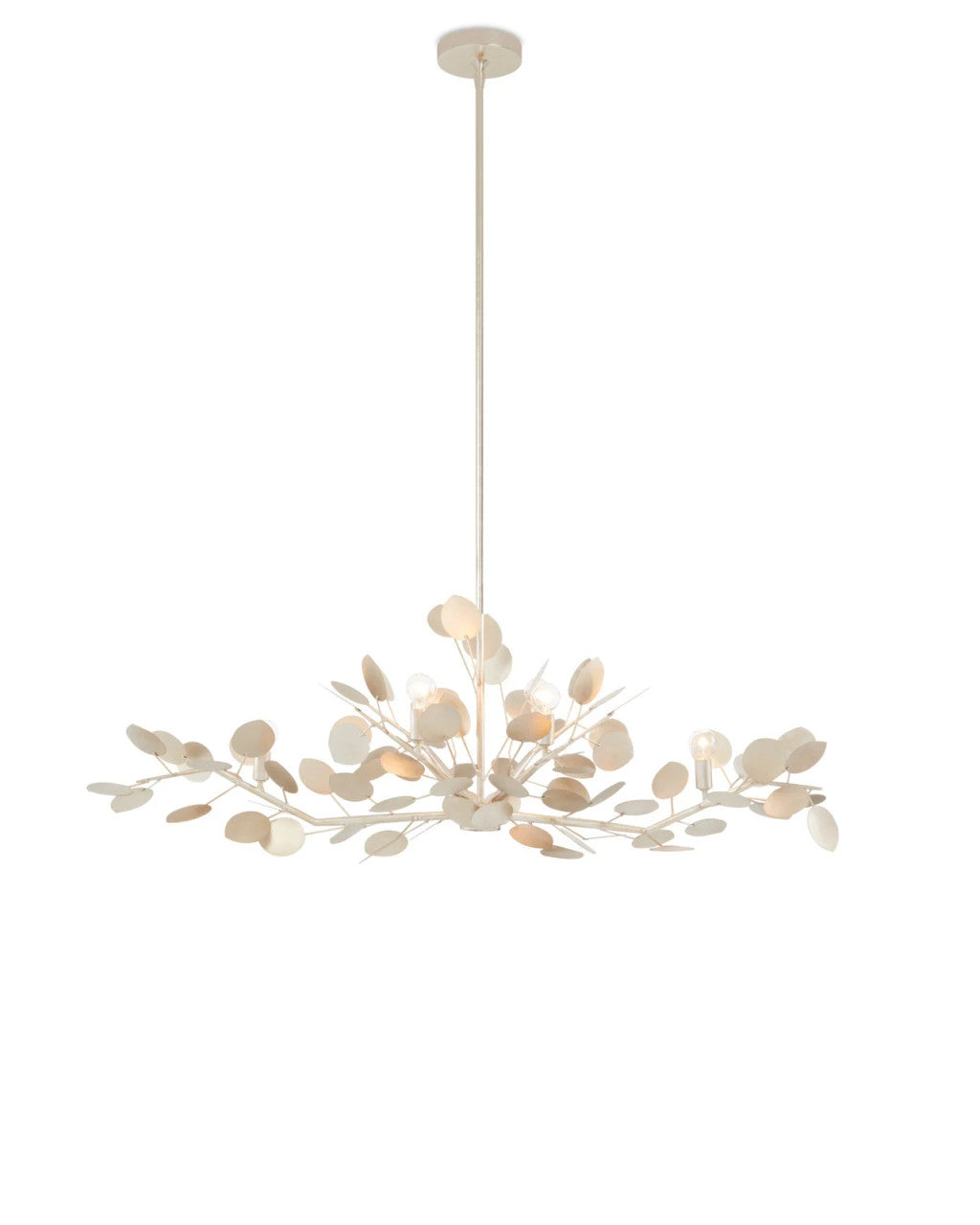 Lunaria Silver Oval Chandelier