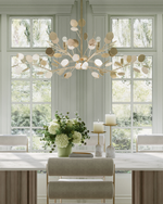 Lunaria Silver Oval Chandelier