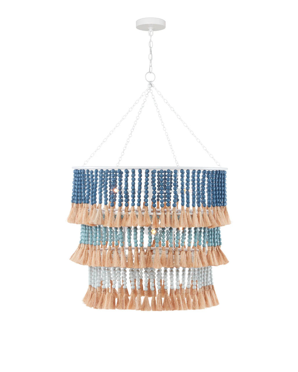 St. Barts Blue Chandelier