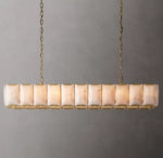 Harlow Calcite Rectangular Chandelier 74"