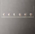 Boule De Cristal Clear Glass Linear Chandelier 60"