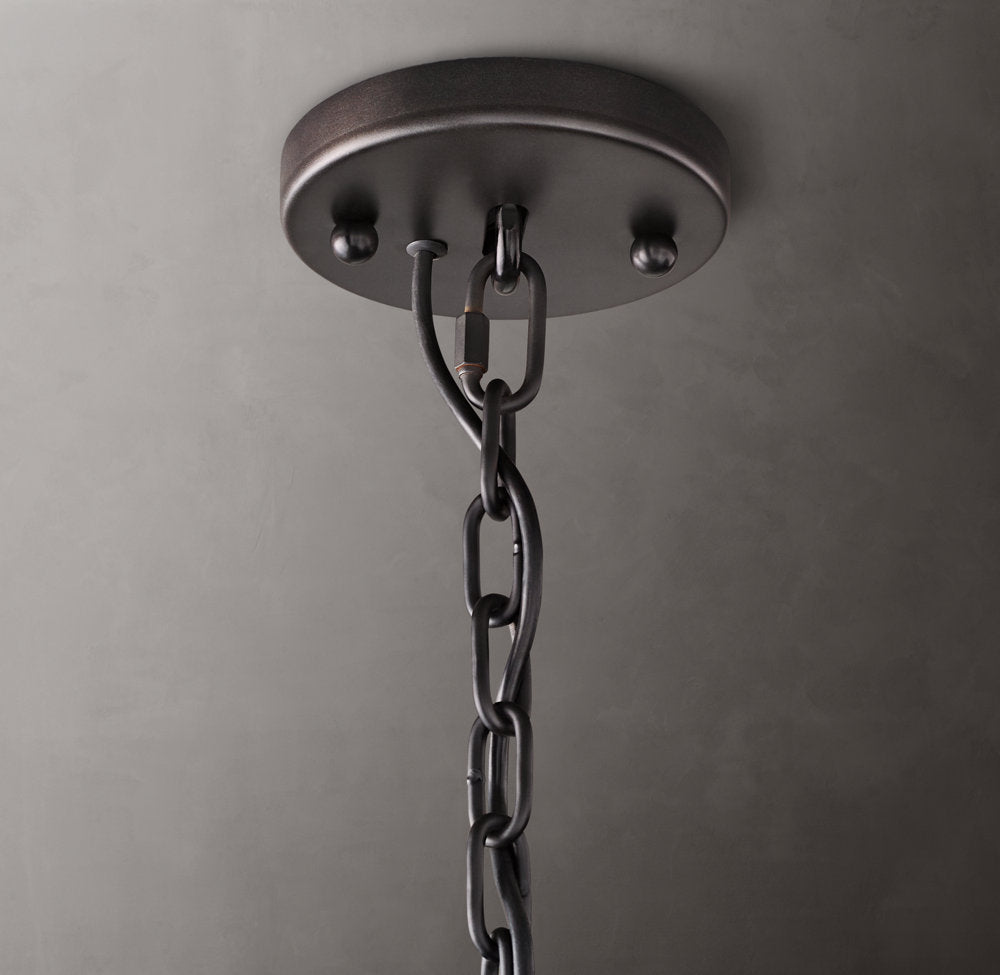 Harlow Calcite Round Chandelier 19"