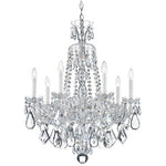 Hamilton Silver Seven-Light Clear Heritage Handcut Crystal Chandelier, 24W x 31H x 24D