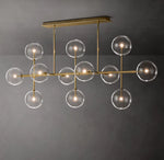 Glass Globe Mobile Linear Chandelier