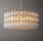 Chiara Clear Glass Round Chandelier 37"