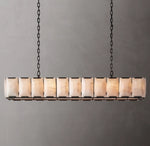 Harlow Calcite Rectangular Chandelier 74"