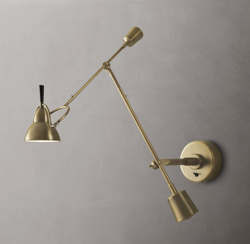 Counterpoise Swing-Arm Sconce