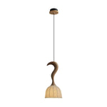 Elowen Twisted Wood Pendant Light