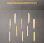 Audubon Alabaster Linear Chandelier 54"